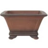 Bonsaischale 27x27x15cm Antik-Braun Quadratisch Unglasiert
