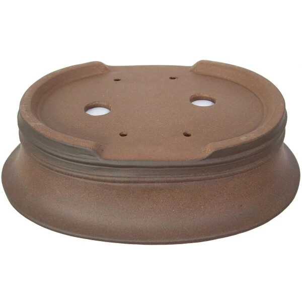 Bonsaischale 35.5x28x10cm Antik-Braun Oval Unglasiert 4 Bonsaischale 35.5x28x10cm Antik-Braun Oval Unglasiert – Bild 2