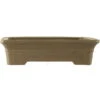 Bonsaischale 40x28x11cm Grau Rechteckig Unglasiert -Pflanzen-Bonsai-Shop h40 052 gr