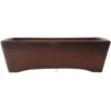 Bonsaischale 40.5x28x11.5cm Antik-Braun Rechteckig Unglasiert