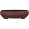 Bonsaischale 46x37x11.5cm Braun Oval Unglasiert -Pflanzen-Bonsai-Shop h46 445 b