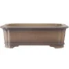 Bonsaischale 47x36x14.5cm Antik-Grau Rechteckig Unglasiert -Pflanzen-Bonsai-Shop h47 206 ag