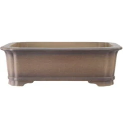 Bonsaischale 47x36x14.5cm Antik-Grau Rechteckig Unglasiert