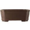 Bonsaischale 48.5x38x18.5cm Dunkelbraun Rechteckig Unglasiert -Pflanzen-Bonsai-Shop h49 045 db