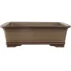 Bonsaischale 55x44x17.5cm Antik-Grau Rechteckig Unglasiert -Pflanzen-Bonsai-Shop h55 205 ag
