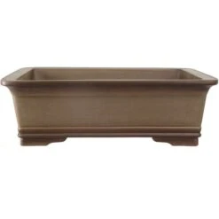 Bonsaischale 55x44x17.5cm Antik-Grau Rechteckig Unglasiert