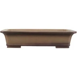 Bonsaischale 57x43x13cm Antik-Grau Rechteckig Unglasiert