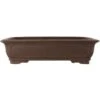 Bonsaischale 59x44.5x15cm Dunkelbraun Rechteckig Unglasiert -Pflanzen-Bonsai-Shop h59 003 db