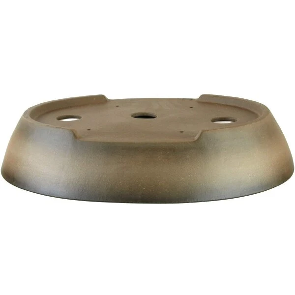Bonsaischale 61.5x48.5x12cm Antik-Grau Oval Unglasiert 4 Bonsaischale 61.5x48.5x12cm Antik-Grau Oval Unglasiert – Bild 2