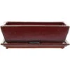 Bonsaischale Mit Untersetzer 27.5x17.5x8cm Rot Rechteckig Glasiert -Pflanzen-Bonsai-Shop n28 015 r