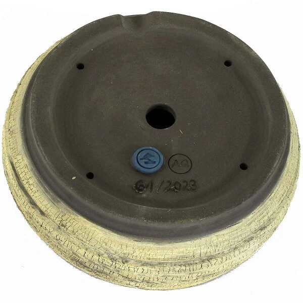 Bonsaischale 18.5x18.5x6.5cm Beige Rund Unglasiert 5 Bonsaischale 18.5x18.5x6.5cm Beige Rund Unglasiert – Bild 3