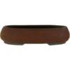 Bonsaischale 26.5x21x6cm Rotbraun Oval Unglasiert -Pflanzen-Bonsai-Shop p27ov23055a