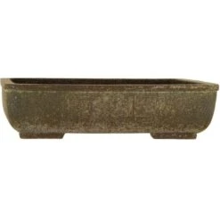 Bonsaischale 30x22x8cm Braun Rechteckig Unglasiert