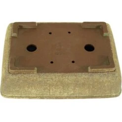 Bonsaischale 30x22x8cm Braun Rechteckig Unglasiert -Pflanzen-Bonsai-Shop p30re x0213