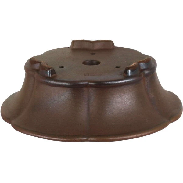 Bonsaischale 19x19x6cm Dunkelbraun Sonstige Form Unglasiert 4 Bonsaischale 19x19x6cm Dunkelbraun Sonstige Form Unglasiert – Bild 2