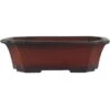 Bonsaischale 20.5x16.5x6cm Antik-Rotbraun Rechteckig Unglasiert -Pflanzen-Bonsai-Shop s21 027 ar