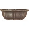 Bonsaischale 23x23x7.5cm Dunkelbraun Achteckig Unglasiert -Pflanzen-Bonsai-Shop s23 826 db