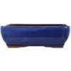 Bonsaischale 25x19.5x8cm Blau Rechteckig Glasiert -Pflanzen-Bonsai-Shop s25 005 bl