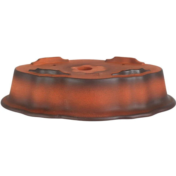 Bonsaischale 25x16.5x6cm Antik-Rotbraun Lotusförmig Unglasiert 4 Bonsaischale 25x16.5x6cm Antik-Rotbraun Lotusförmig Unglasiert – Bild 2