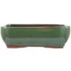 Bonsaischale 25.5x20x8cm Grün Rechteckig Glasiert -Pflanzen-Bonsai-Shop s26 005 g