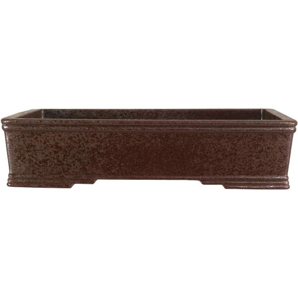 Bonsaischale 25.5x19x6cm Dunkelbraun Rechteckig Unglasiert 3 Bonsaischale 25.5x19x6cm Dunkelbraun Rechteckig Unglasiert