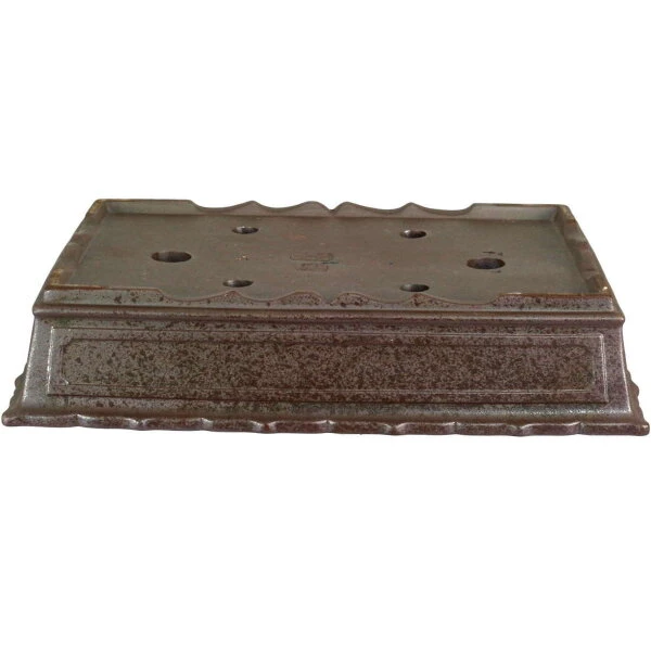 Bonsaischale 31x22.5x6.5cm Dunkelbraun Rechteckig Unglasiert 4 Bonsaischale 31x22.5x6.5cm Dunkelbraun Rechteckig Unglasiert – Bild 2