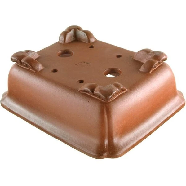 Bonsaischale 15x12x5cm Masteredition Antik Braun Rechteckig Unglasiert 4 Bonsaischale 15x12x5cm Masteredition Antik Braun Rechteckig Unglasiert – Bild 2