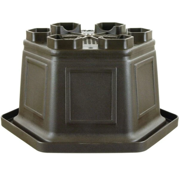 Bonsaischale 27.8x27.8x17.3cm Dunkelbraun Sechseckig Kunststoff 4 Bonsaischale 27.8x27.8x17.3cm Dunkelbraun Sechseckig Kunststoff – Bild 2