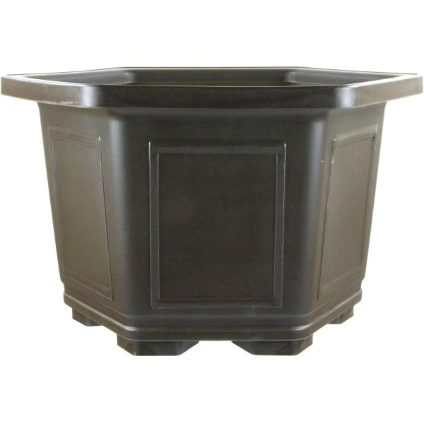 Bonsaischale 46.5x46.5x31cm Dunkelbraun Sechseckig Kunststoff 3 Bonsaischale 46.5x46.5x31cm Dunkelbraun Sechseckig Kunststoff