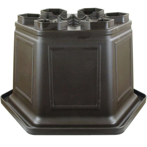 Bonsaischale 46.5x46.5x31cm Dunkelbraun Sechseckig Kunststoff 4 Bonsaischale 46.5x46.5x31cm Dunkelbraun Sechseckig Kunststoff – Bild 2