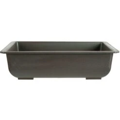 Bonsaischale 35x25.5x9.5cm Dunkelbraun Rechteckig Kunststoff